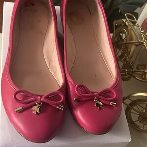 Kate Spade Fuchsia Bow Flats